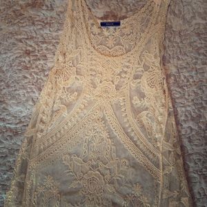 Lace tank top